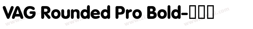 VAG Rounded Pro Bold字体转换